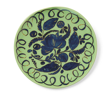 Amalfi Stoneware Dessert Plate - Green
