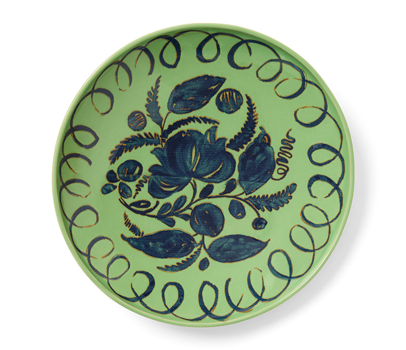 Amalfi Stoneware Pasta Bowl - Green