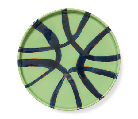 Amalfi Stoneware Appetizer Plate - Green