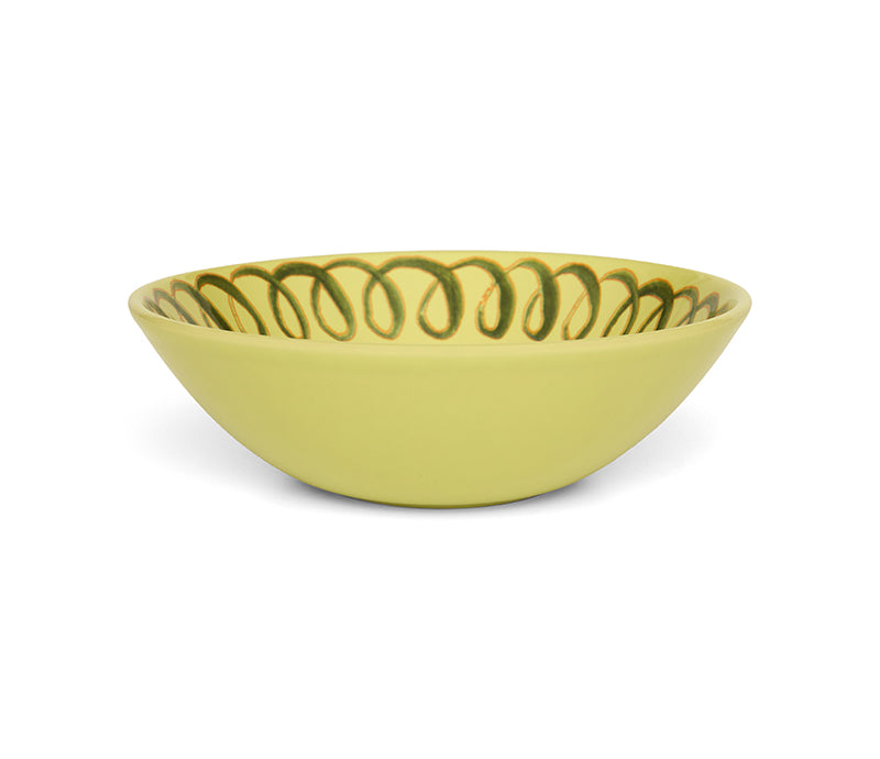 Amalfi Stoneware Cereal Bowl - Lime