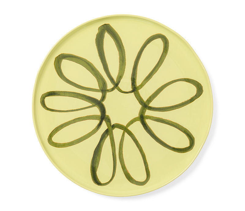 Amalfi Stoneware Service Charger Plate - Lime