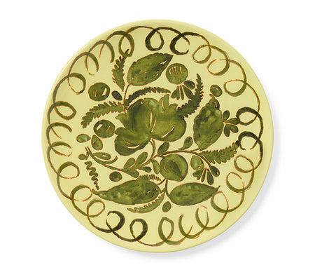 Amalfi Stoneware Dessert Plate - Lime