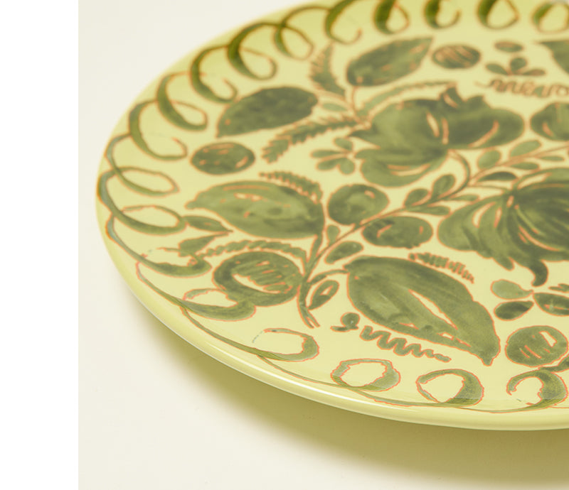 Amalfi Stoneware Dinner Plate - Lime