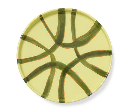 Amalfi Stoneware Appetizer Plate - Lime