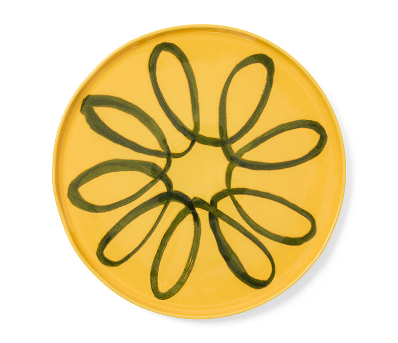Amalfi Stoneware Service Charger Plate - Mustard
