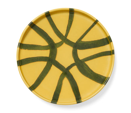 Amalfi Stoneware Appetizer Plate - Mustard