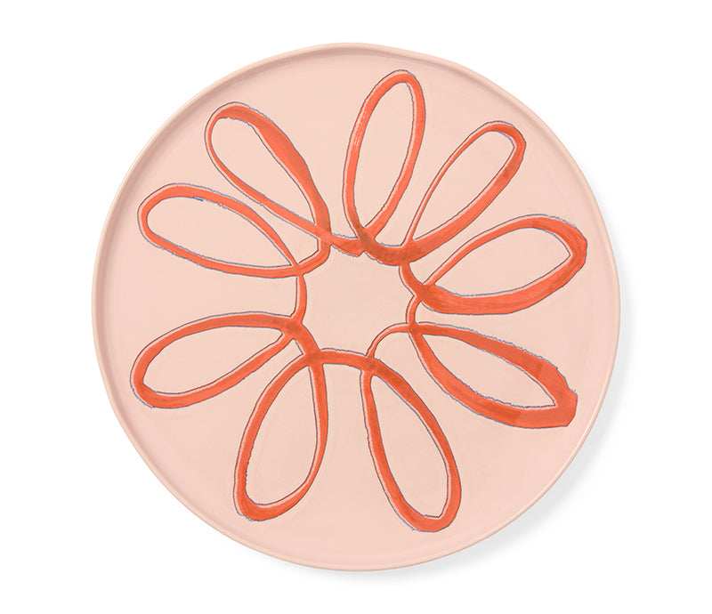 Amalfi Stoneware Service Charger Plate - Pink