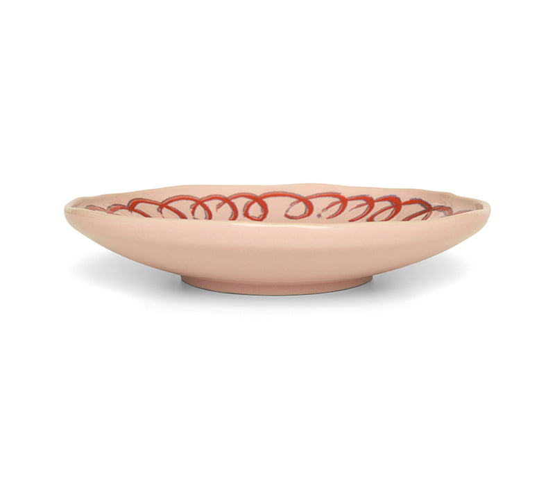 Amalfi Stoneware Dessert Plate - Pink