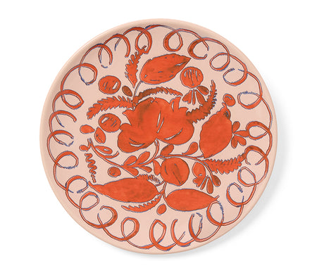 Amalfi Stoneware Dessert Plate - Pink