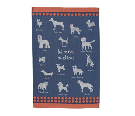 Coucke Races de Chiens Tea Towel