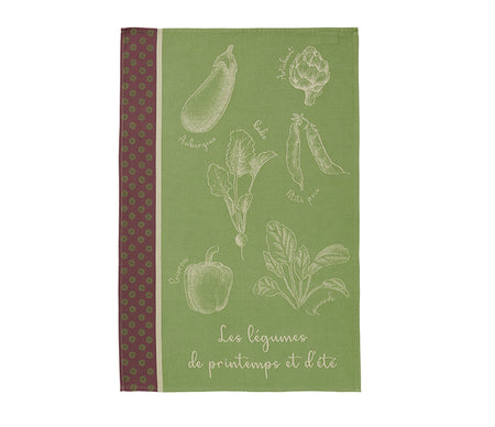Coucke Potager de Printemps Tea Towel