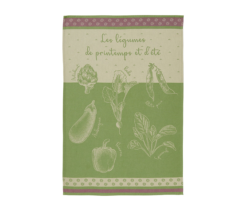 Coucke Potager d'Été Tea Towel