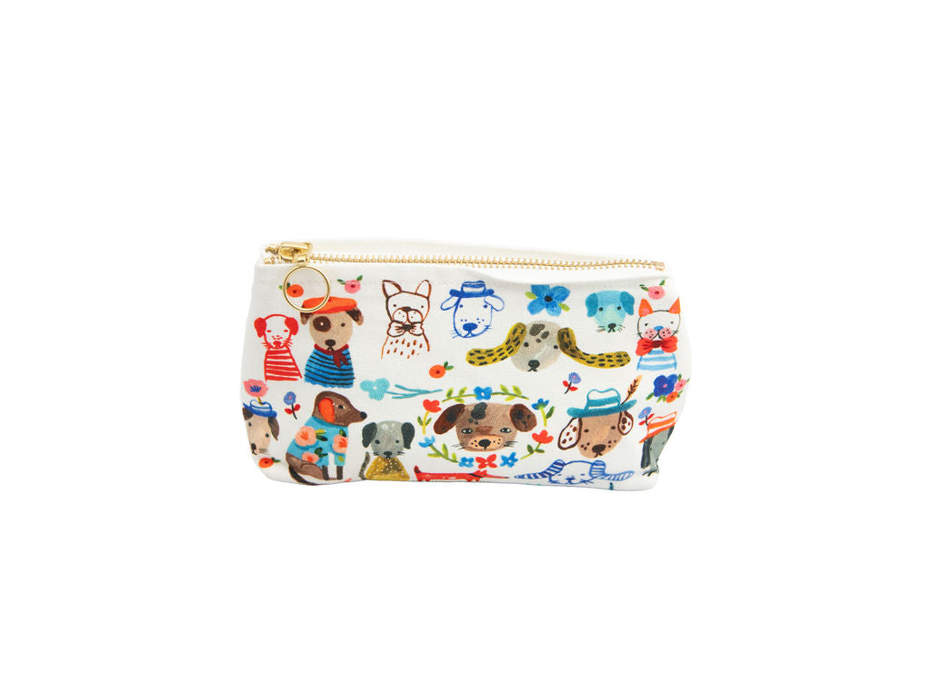 Bon|Artis Painted Dog Cosmetic Bag