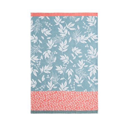 Coucke Feuillage Bleu Tea Towel