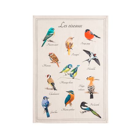 Coucke Les Oiseaux Tea Towel
