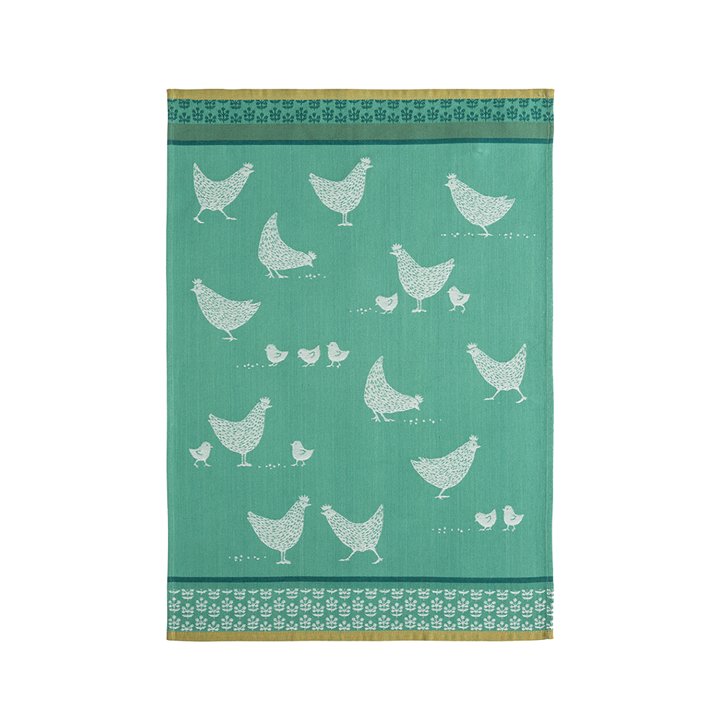Coucke Poulettes Tea Towel