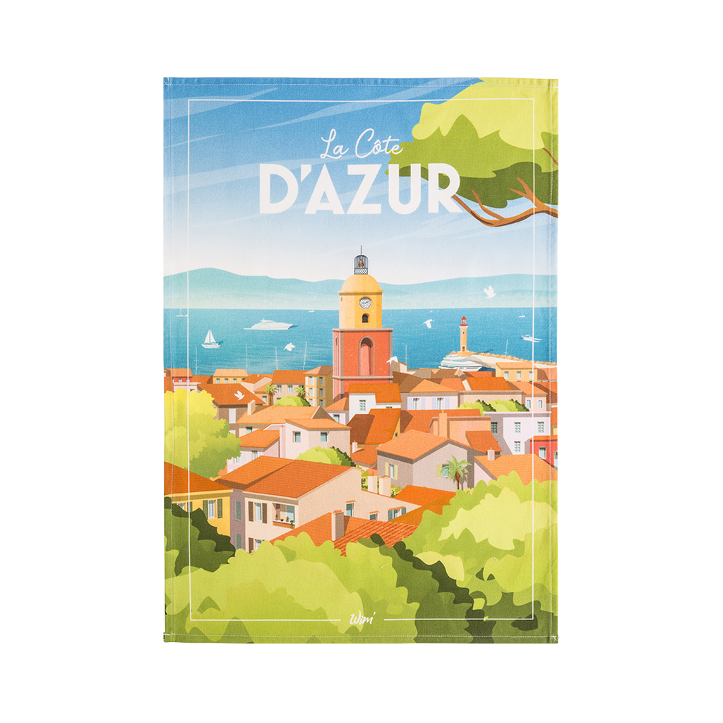 Coucke WIM La Côte d'Azur Tea Towel
