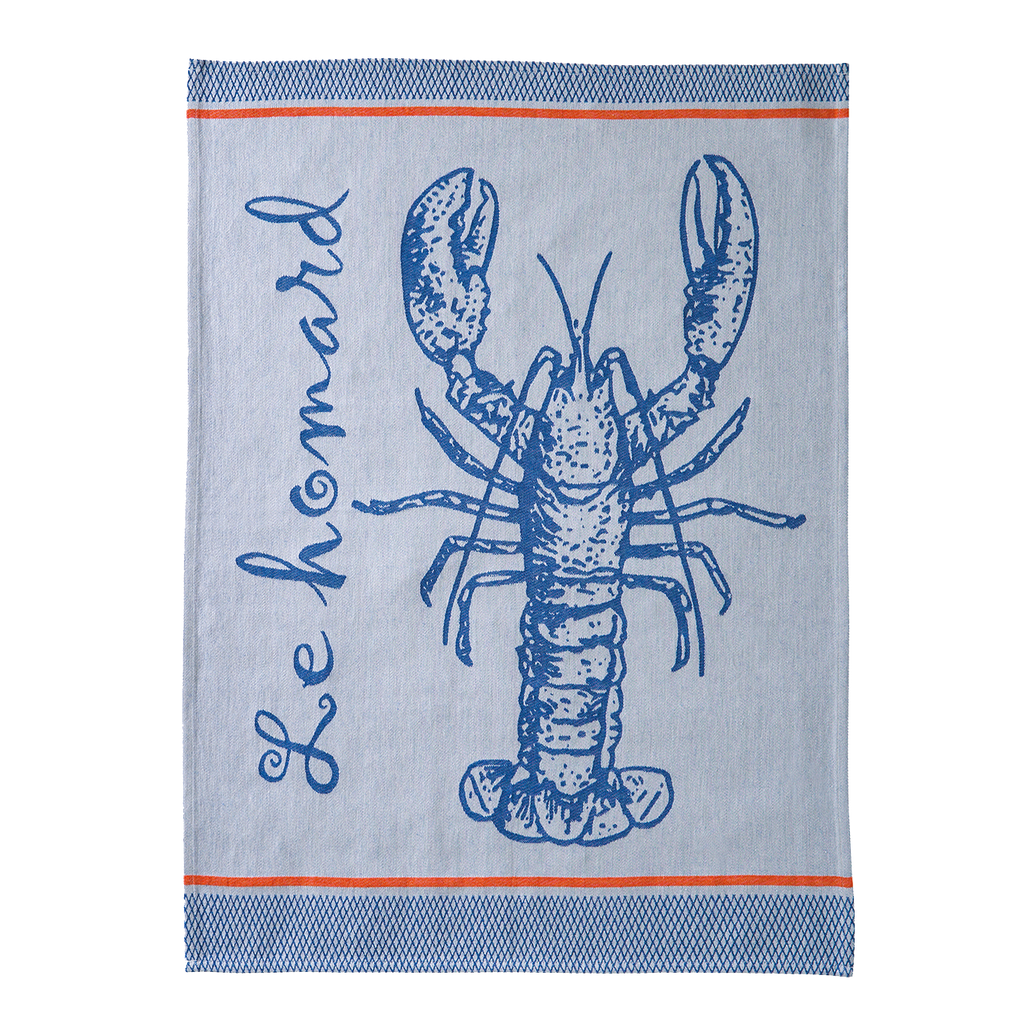 Coucke À La Pêche Blue Tea Towel