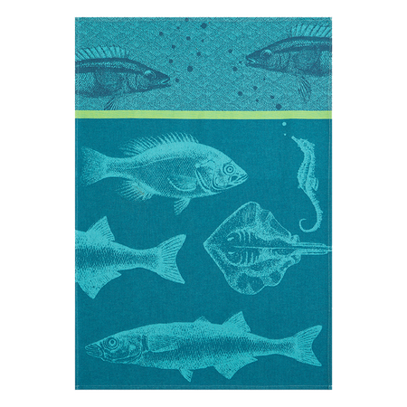 Coucke Banc de Poissons Tea Towel