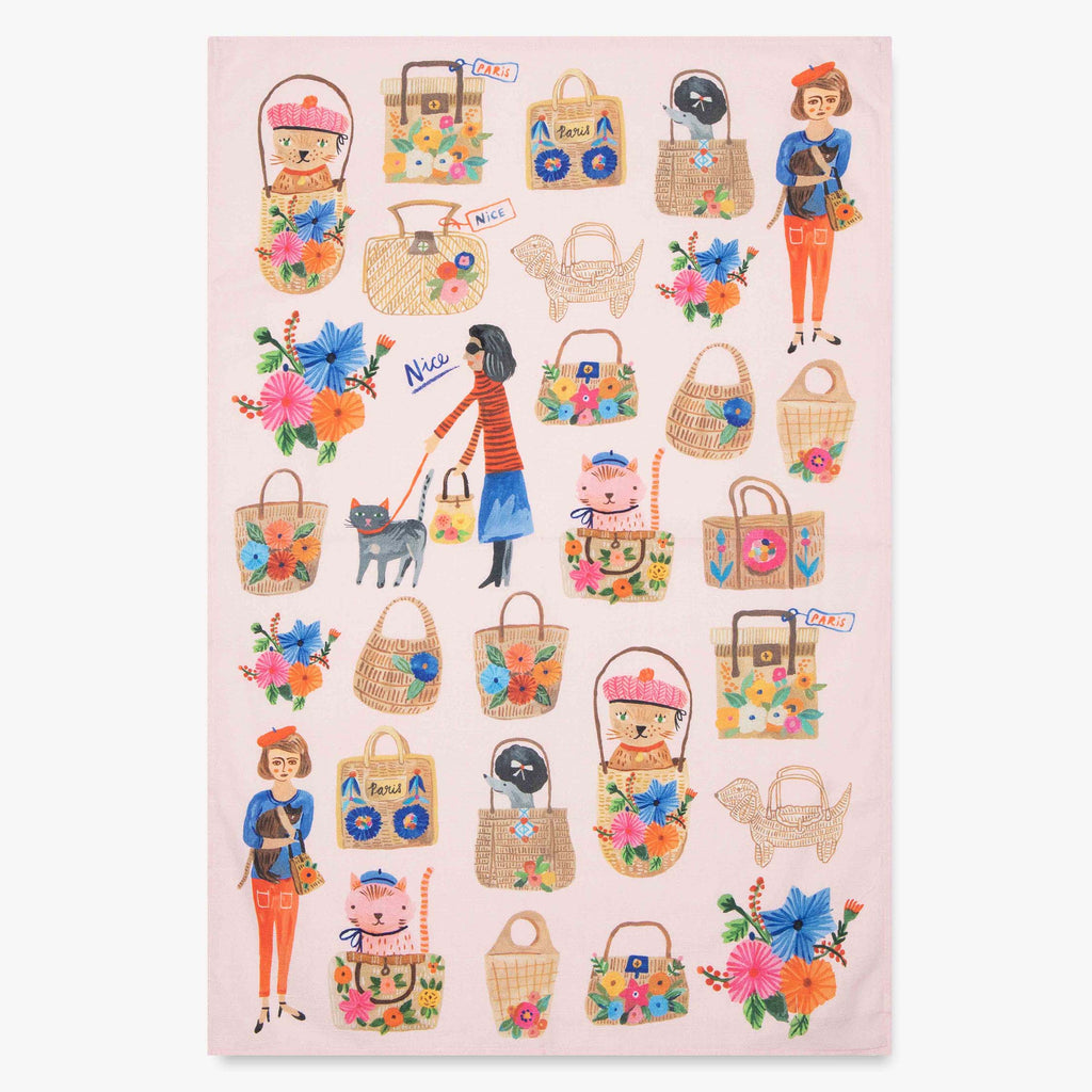 Bon|Artis Ooh La La Cats Tea Towel