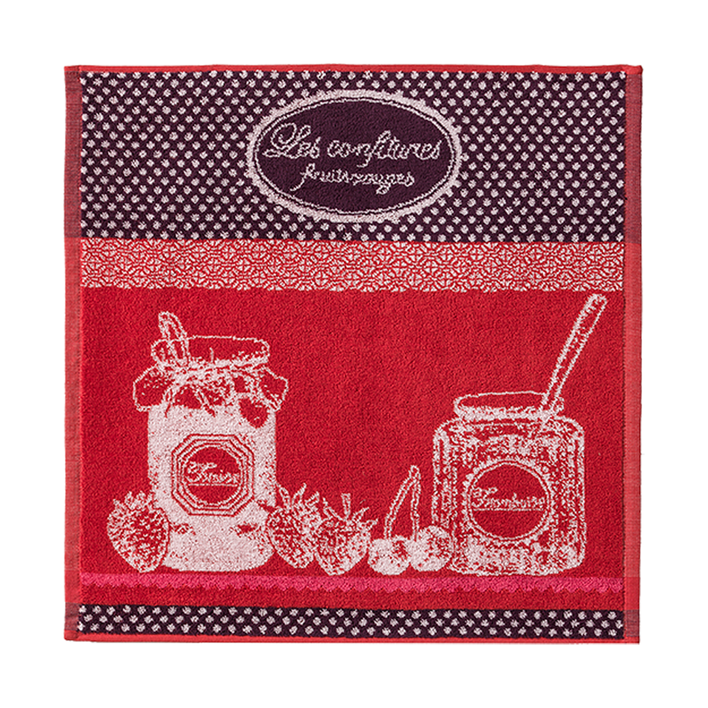 Torchon en éponge Coucke Confiture Fruits Rouge