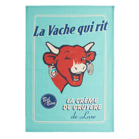 Coucke La Vache Qui Rit Crème de Gruyère Tea Towel