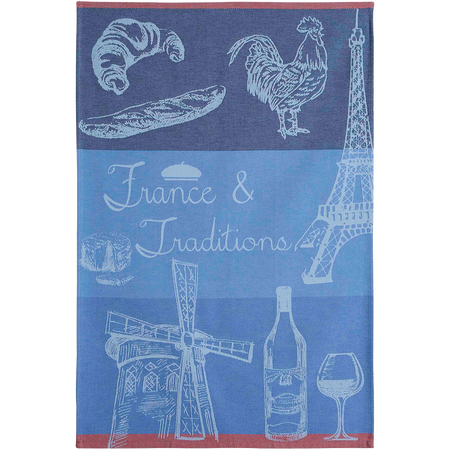 Coucke France et Tradition Blue Tea Towel