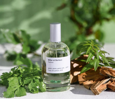 Miller et Bertaux Eau de Parfum #3 (green, green, green, and green)