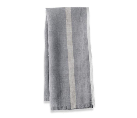 Caravan Laundered Linen Grey/Natural Tea Towel - Lothantique Canada