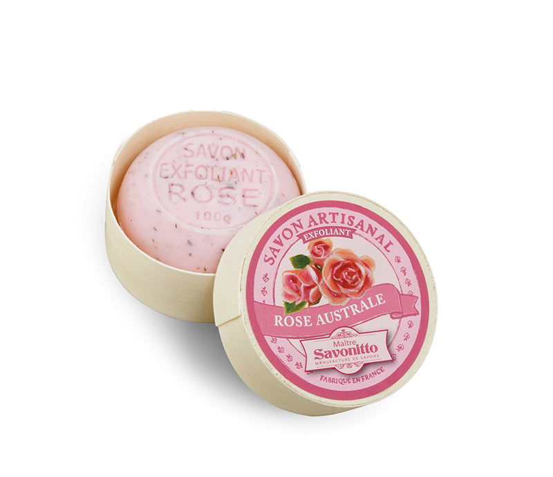 Maître Savonitto Exfoliating Rose Soap 100g