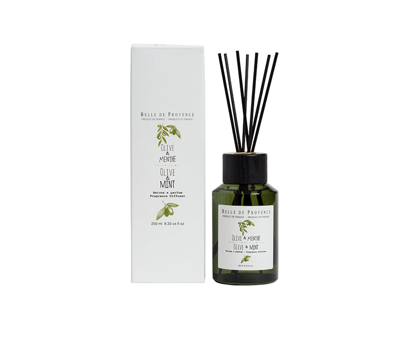 Belle de Provence Olive & Mint 250mL Fragrance Diffuser - Lothantique Canada