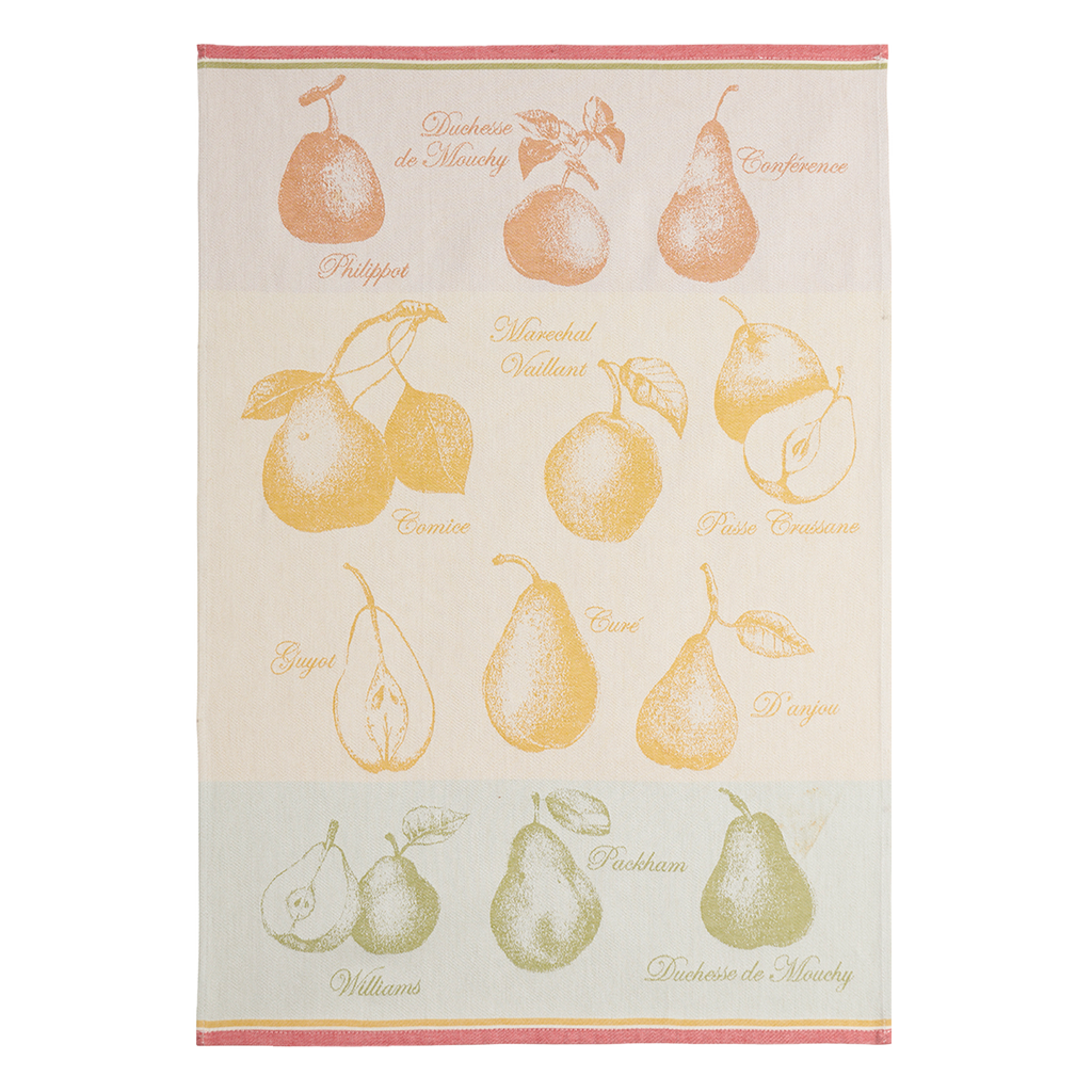 Coucke Variété de Poires Tea Towel