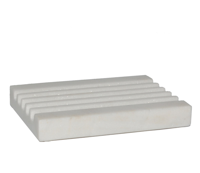 Tadé White Marble Soap Dish - Lothantique Canada