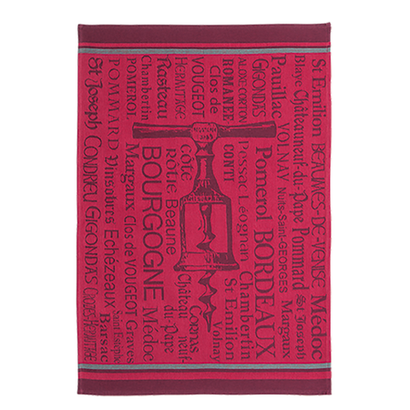 Coucke Tire-Bouchons Bordeaux Tea Towel