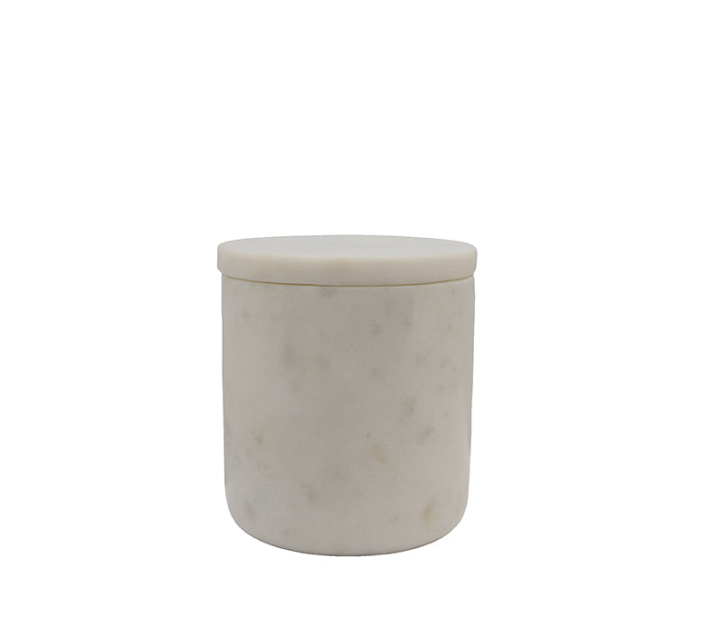 Tadé White Marble Cotton Holder