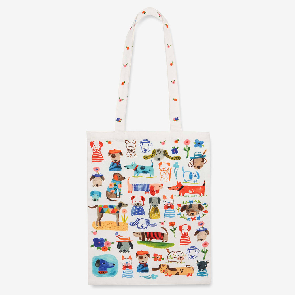 Bon|Artis Painted Dog Tote Bag