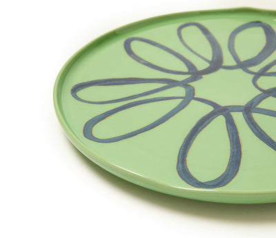 Amalfi Stoneware Service Charger Plate - Green