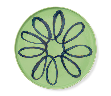 Amalfi Stoneware Service Charger Plate - Green