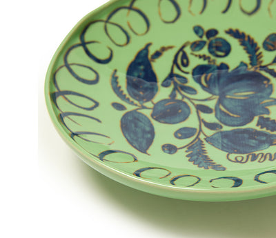 Amalfi Stoneware Pasta Bowl - Green