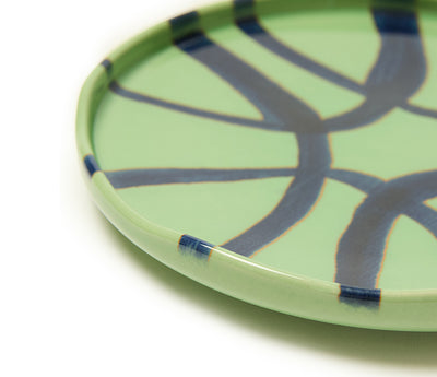 Amalfi Stoneware Appetizer Plate - Green