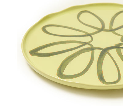 Amalfi Stoneware Service Charger Plate - Lime