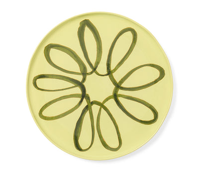 Amalfi Stoneware Service Charger Plate - Lime