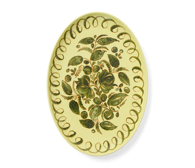 Amalfi Stoneware Oval Tray - Lime