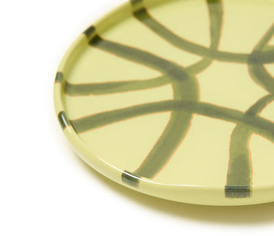 Amalfi Stoneware Appetizer Plate - Lime