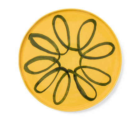 Amalfi Stoneware Service Charger Plate - Mustard