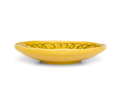 Amalfi Stoneware Dessert Plate - Mustard