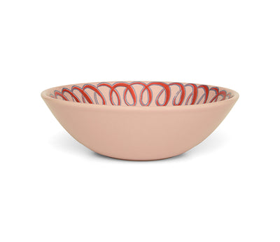 Amalfi Stoneware Cereal Bowl - Pink