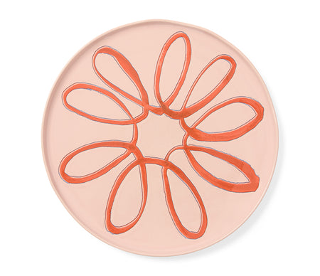 Amalfi Stoneware Service Charger Plate - Pink