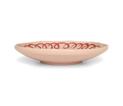 Amalfi Stoneware Dessert Plate - Pink