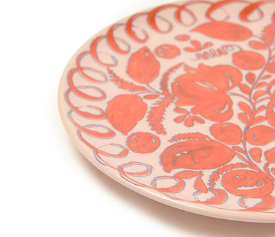 Amalfi Stoneware Dinner Plate - Pink